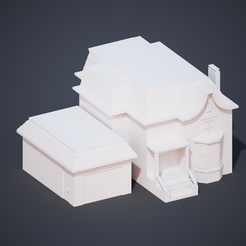 fonndo.png Download OBJ file Victorian house • 3D printer template, VoxelEmpire