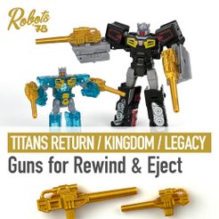 Rewind_Eject_Gun-cults.jpg STL file Guns for Rewind & Eject・3D printable model to download