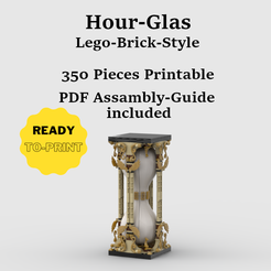 Lego-Vorlage.png Fichier 3D Brique de style Lego Hourglas・Modèle à télécharger et à imprimer en 3D