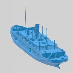 nw1.jpg STL file SS Nomadic, Titanic's "little sister" - waterline version・Design to download and 3D print, LinersWorld