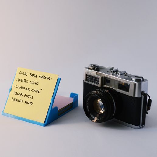 Note Holder for 90x90mm Blocks - 3D model önizlemesi