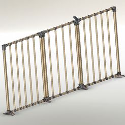 Ensamble-1.jpg STL-Datei Baby-Laufstall-Zubehör-Set・3D-druckbares Modell zum herunterladen