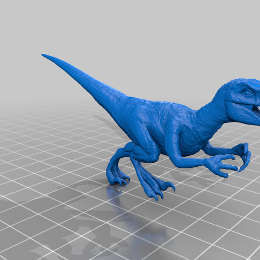 Raptor_ATTACK_ENTIRE.png Velociraptor Blue with Base