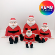 Flexi-Santa-Rembstudios-7.png Flexi Santa | Print in Place | NO Support | Christmas Design