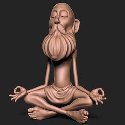 1.jpg Fichier STL gratuit Yogi Baba・Design à télécharger et à imprimer en 3D