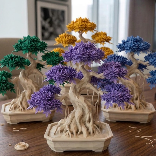 Jacaranda Bonsai - Table Decoration STL Datei fr 3D-DruckCults