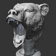 03.png Grizzly Bear Head AM06 3D print model