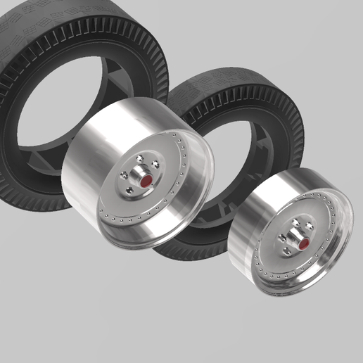 5.png Front and Rear Centerline Auto Drag Wheel for scale autos and dioramas in 1/24 scale