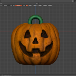 PumpkinJack_2023_01.png 3D file Jack the pumpkin - Keyring・Model to download and 3D print