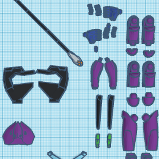Custom Eva Unit Parts 3D model