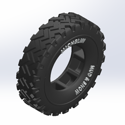 Picture1.png 1/24 Scale Michelin Mud & Snow Vintage Truck Tire