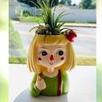 6850e84387e1f191cd5cc04d3ac6e144.jpg Decoration Planter Pot Cute Girl 10 stl for 3D printing