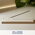 Ripple.jpg Ripple | 3D incense holder | Digital Files | 3D incense burner | 3D digital file | 3D stl file | 3D model STL | 3D printing file | STL