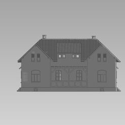 Bergarbeiterhaus_Vorderseite.jpg Бесплатный 3D файл Miners House - Bergarbeiterhaus・Шаблон для 3D-печати для загрузки
