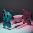 cdsfdsf.png 3D printable cat food bow without suports 3D print model