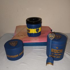 20230508_011739.jpg STL file Boca Juniors Mate Set・Template to download and 3D print