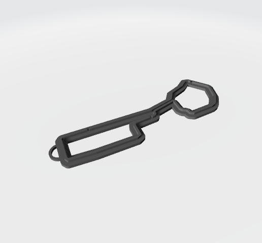 Baku City Circuit key chain (F1 track) 3D model