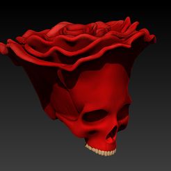 1.jpg STL file ROSE SKULL・3D print model to download