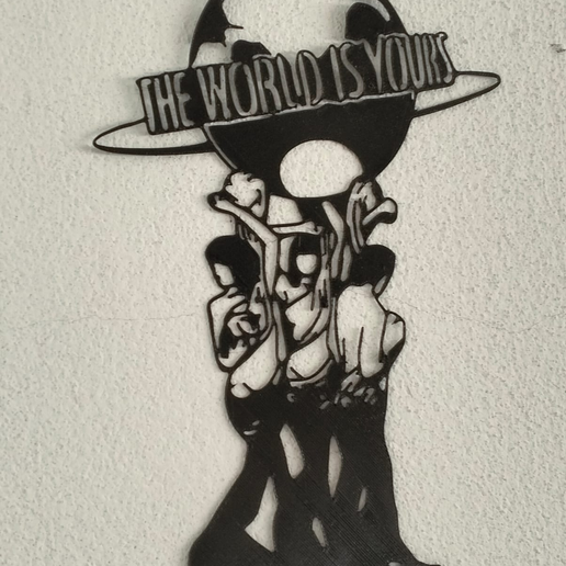 🗺️ The World is Yours from Scarface Movie・ STL File for 3D