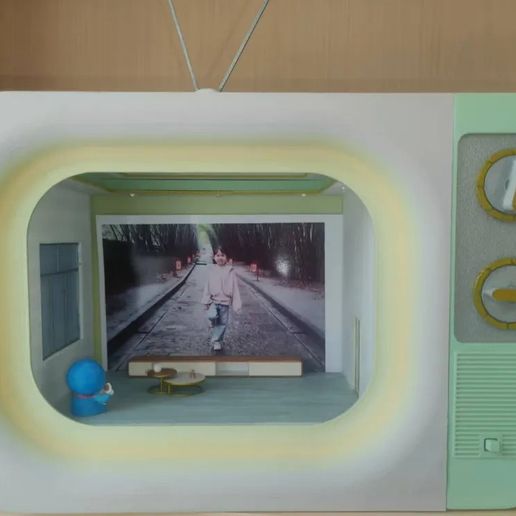Vintage Television Creative Photo Frame - Retro Appearance Level × DIY Interactive Series