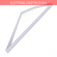 1-8_Of_Pie~9.75in-cookiecutter-only2.png Slice (1∕8) of Pie Cookie Cutter 9.75in / 24.8cm