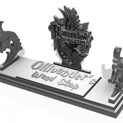 Ravenclaw.png STL-Datei Ravenclaw-Zauberstabständer - Add On・3D-Druck-Idee zum Herunterladen