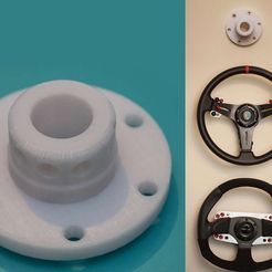 _MG_9995c.jpg STL file Wall Mount For Steering Wheel Quick Release Hub・3D printable model to download, mmg1design