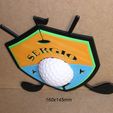 trofeo-insignia-golf-impresion3d-green-cesped-rotulo.jpg Shield, Badge, Golf, tournament, masters, ball, green, grass, hole, clubs, course, ball