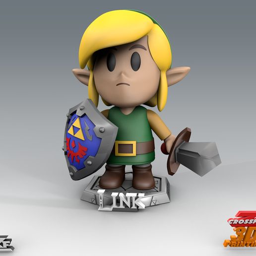 STL file Link from Link's Awakening game- separate colors 🔗 ・Design to ...
