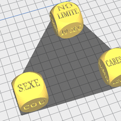 dés.png STL-Datei naughty dice・3D-druckbare Vorlage zum herunterladen