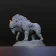 2.2FS.png Giant Dire Bear DND miniature - 2 inch base, Pre-supported