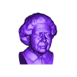 Queen_standard.stl Queen Elizabeth II bust ready for full color 3D printing