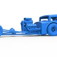 51.jpg Diecast Dragster old school à moteur avant avec coque Echelle 1:25