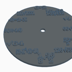aaaaaaaaaaa2.png STL file Mathematics Clock・3D print model to download