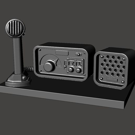 28mm HAM / CB Radio - Mansions of Madness / Fallout FWW 3D model