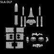 47 SLA DLP.jpg Space Shuttle file STL for all 3D printer, two versions on platform and in the take-off phase lamp  scale 1/120 FDM 1/240 DLP-SLA-SLS