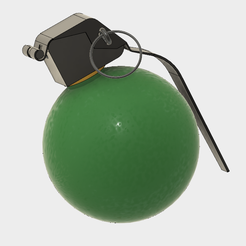 Grenade M67.PNG STL file GRENADE M27・3D print design to download, 3dprintcreation