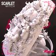 231020 Wicked - Scarlet squared 09.jpg Wicked Marvel Scarlet Witch Sculpture: STLs ready for printing
