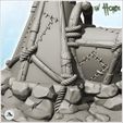 7.jpg Orc canvas tent with flag on base (8) - Ork Green Horde Fantasy Beast Chaos Demon Ogre