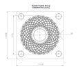 95-23-13-Dimensioni-Dima.png Silicone Template Coil Rodin Mold Winding Metallic- 95 x 95 x 28 mm