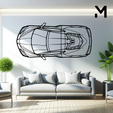 chevrolet-corvette-c8-top.png Wall Silhouette: Chevrolet Set