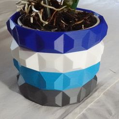 Square-Block-flowerpot-mid-view-2.jpg Square block flower plant pot holder