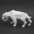 Saber Tiger 3.jpg Low Poly Animal Collection
