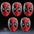 Deadpool3-Movie-08-All-Heads_Yosh-Studios.jpg Masque Deadpool 3 Fichier imprimante 3D STL