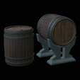 sud-1-10.png wooden barrel with holes and stoppers with base