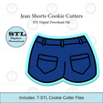 Etsy-Listing-Template-STL.png Jean Shorts Cookie Cutters | STL Files