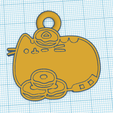 donas.png keychain pusheen cat donuts