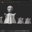 renderZbrushfantasmas.jpg Файл 3D маленькие призраки・Модель 3D-принтера для загрузки