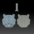 TIGER-PENDANT.jpg TIGER PENDANT 3dm STL