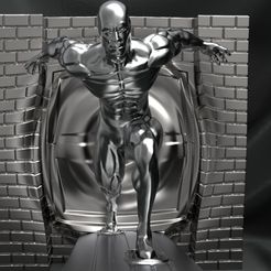 untitled.20.jpg Fichier STL Surfeur d'argent・Modèle pour impression 3D à télécharger